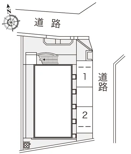 ★手数料０円★東大阪市池之端町　月極駐車場（LP）